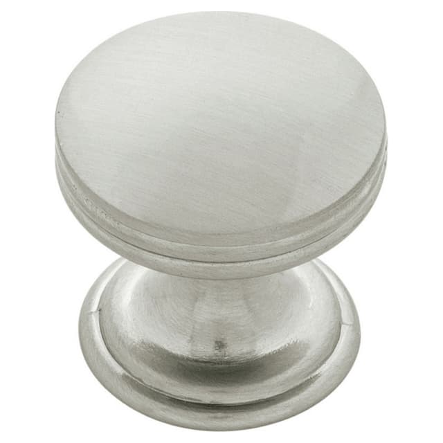 1" American Diner Cabinet Knob, Satin Nickel (10/Box)