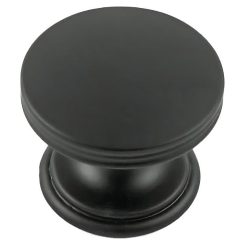 1-3/8" American Diner Cabinet Knob, Matte Black (10/Box)