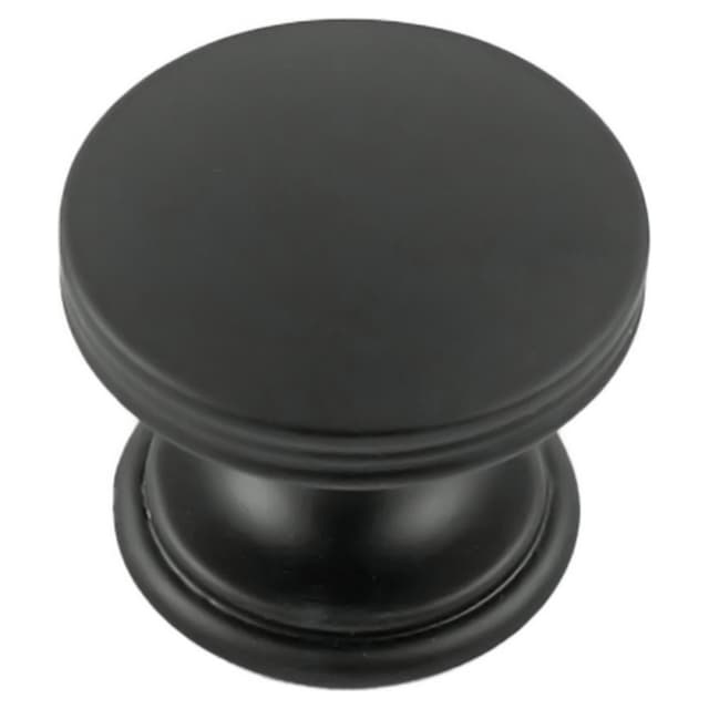 1-3/8" American Diner Cabinet Knob, Matte Black (10/Box)