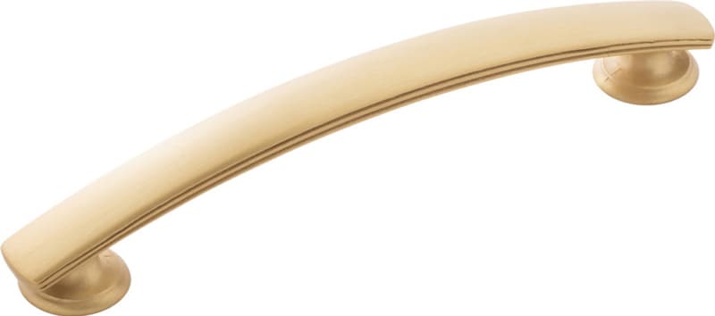 5-1/16" American Diner Arch Pull, Brushed Golden Brass (10/Box)