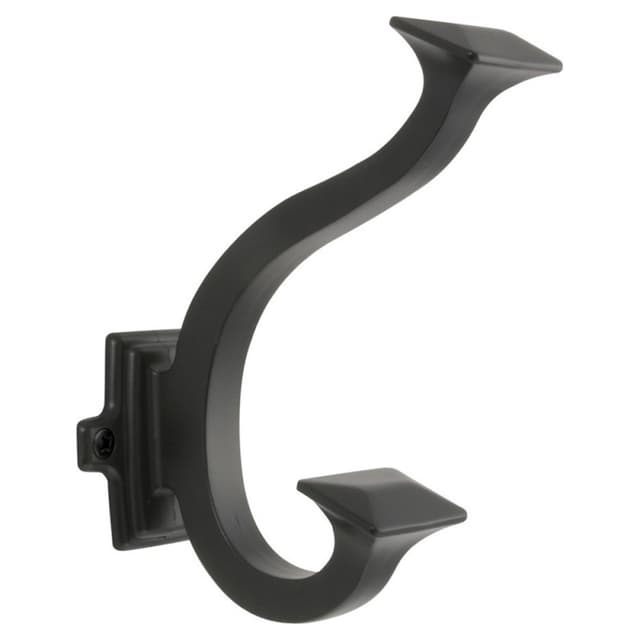 5" Bungalow Signature Cabinet Hook, Matte Black (Box/5)