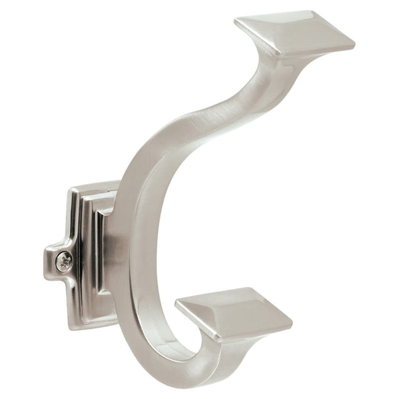 5" Bungalow Signature Cabinet Hook, Satin Nickel (Box/5)