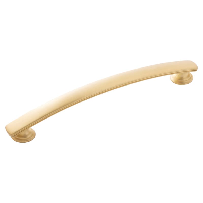 6-5/16" American Diner Arch Pull, Brushed Golden Brass (10/Box)