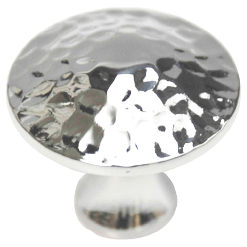 1-1/4" Craftsman Round Cabinet Knob, Chrome (10/Box)