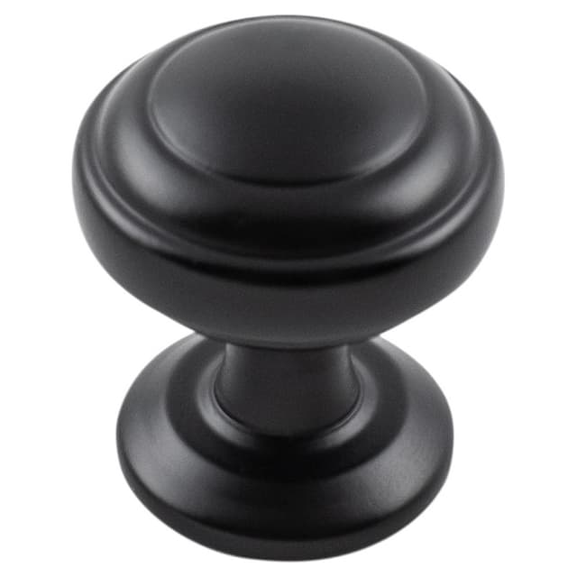 1" Zephyr Cabinet Knob, Matte Black (10/Box)