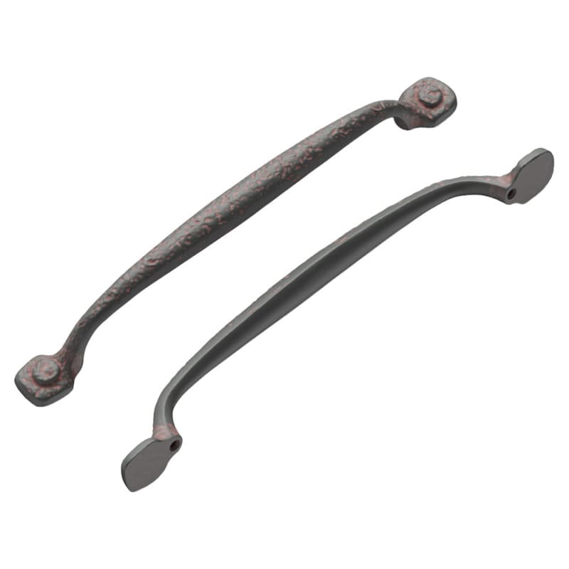 7-9/16" Refined Rustic Cabinet Pull, Rustic Iron (5/Box)