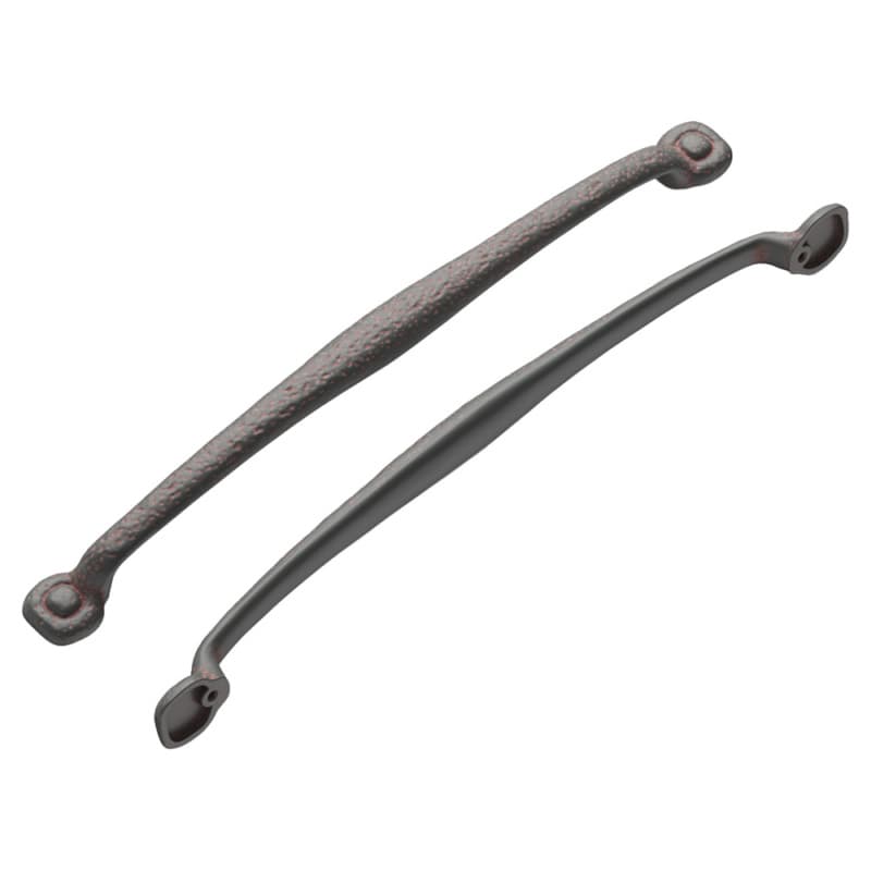 18" Refined Rustic Cabinet Pull, Rustic Iron (5/Box)