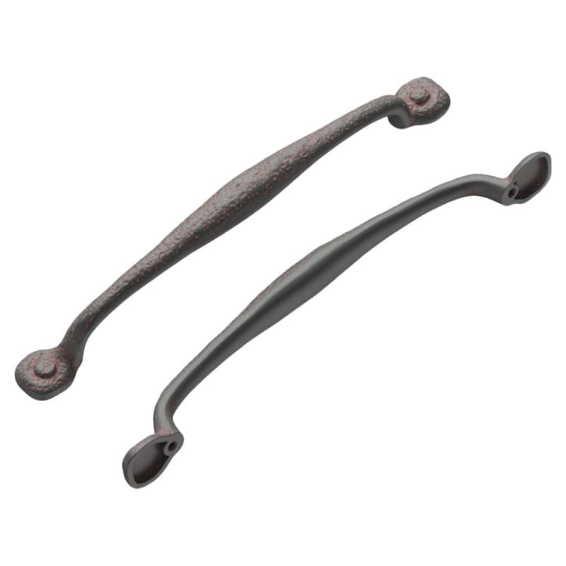 12" Refined Rustic Appliance Pull, Rustic Iron (5/Box)