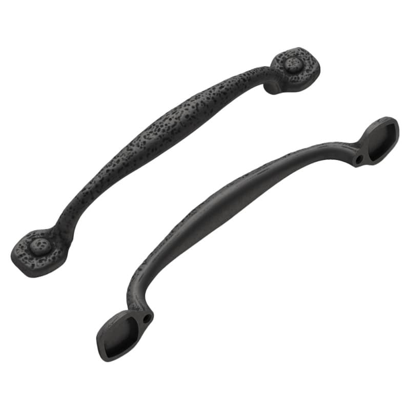 8" Refined Rustic Appliance Pull, Black Iron (5/Box)