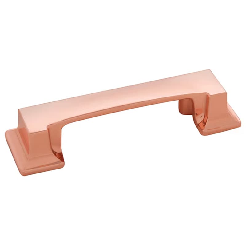 3" Studio Cup Pull, Polished Copper (10/Box)