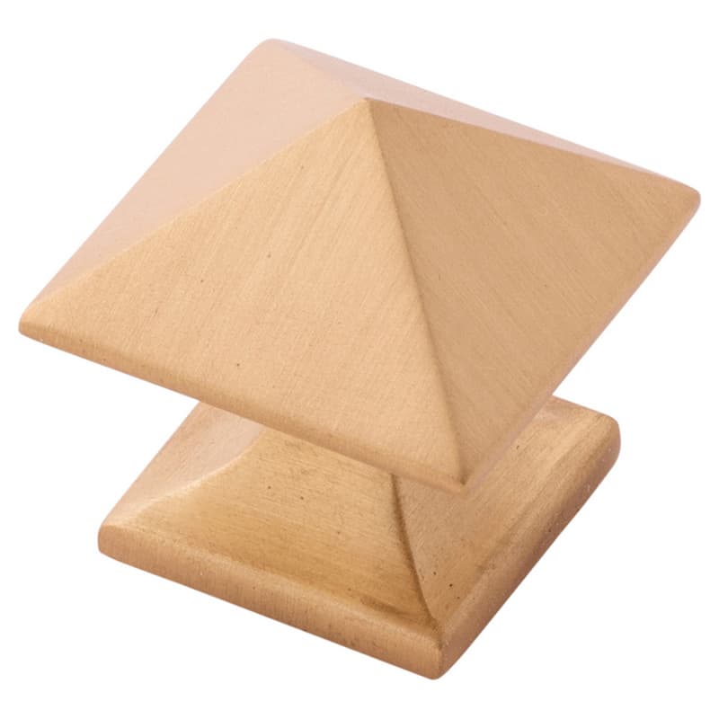 1-1/4" Studio Cabinet Knob, Brushed Golden Brass (Box/10)