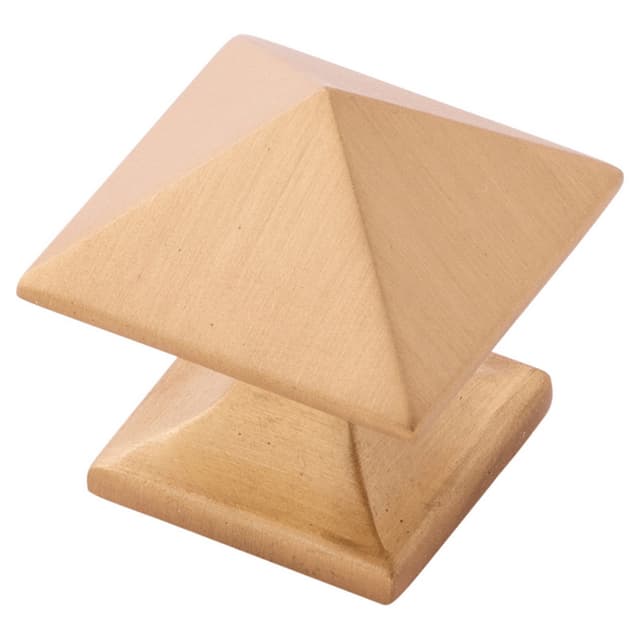 1-1/4" Studio Cabinet Knob, Brushed Golden Brass (Box/10)