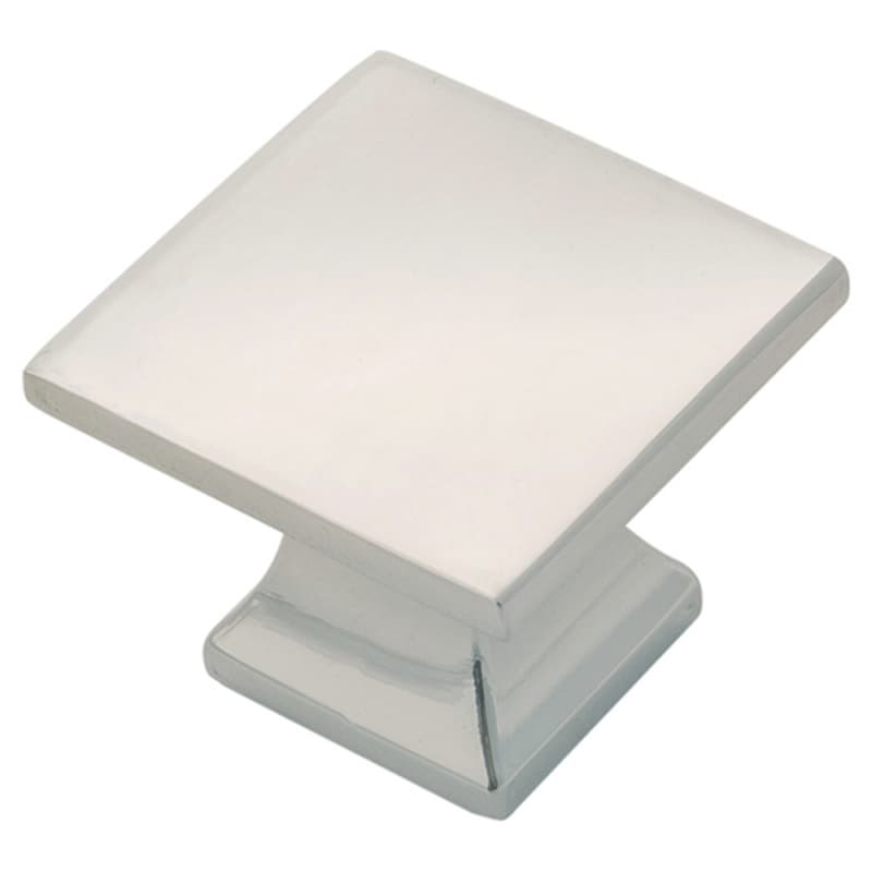 1-1/4" Studio Square Cabinet Knob, Polished Nickel (Box/10)