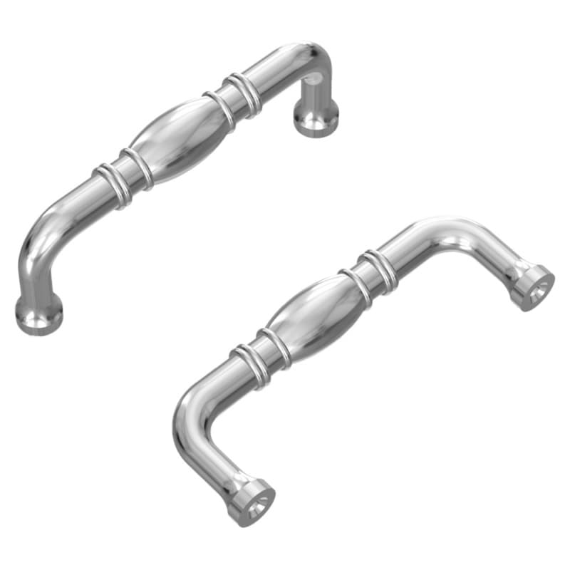 3" Williamsburg Cabinet Pull, Chrome (10/Box)