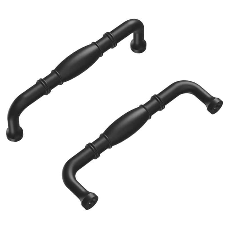 3-3/4" Williamsburg Cabinet Pull, Matte Black (10/Box)
