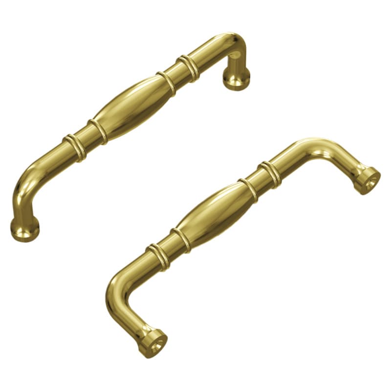 3-3/4" Williamsburg Cabinet Pull, Polished Brass (10/Box)