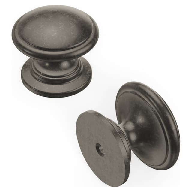 1-1/4" Williamsburg Cabinet Pull, Black Nickel Vibed (Box/10)