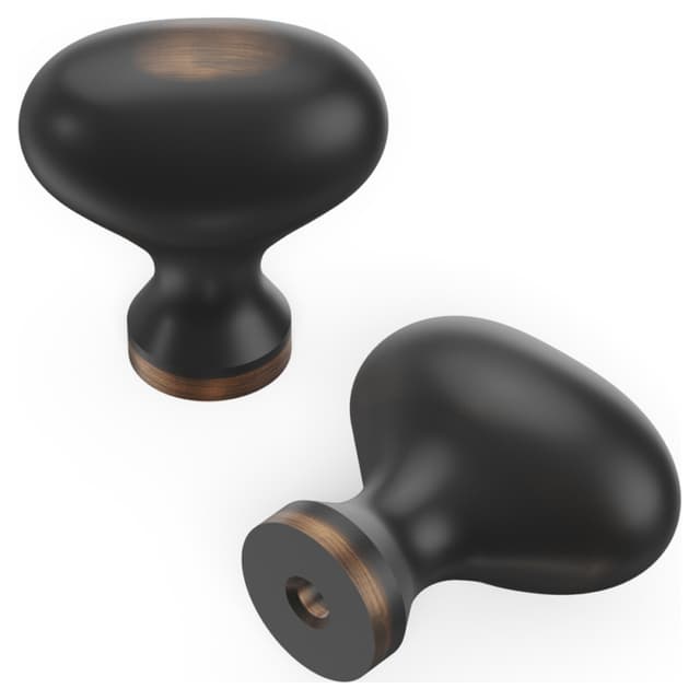 1-1/4" Williamsburg Oval Cabinet Pull, Oil-Rubbed Bronze (Box/10)