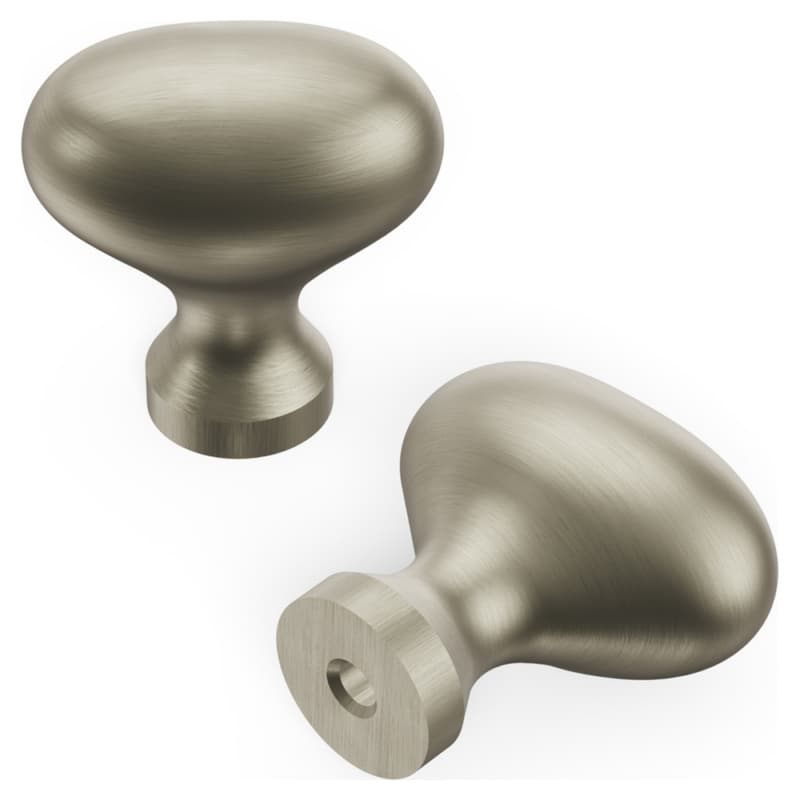 1-1/4" Williamsburg Oval Cabinet Pull, Stainless Steel (Box/10)