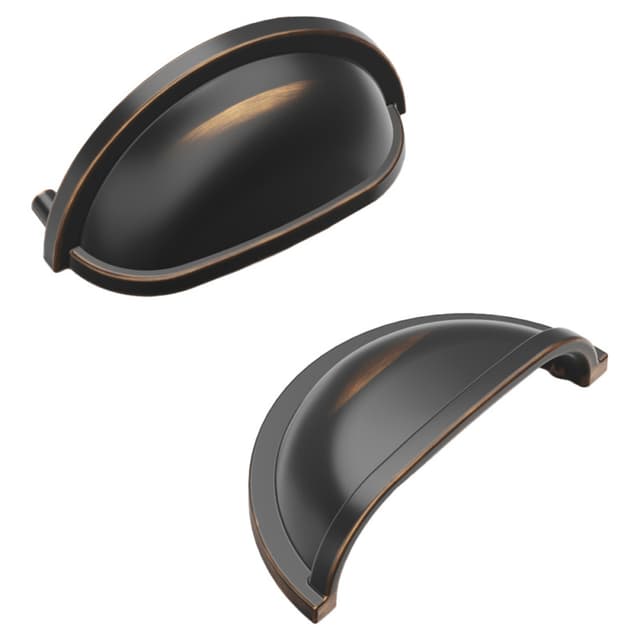 3" Williamsburg Cup Pull, Oil-Rubbed Bronze (5/Box)