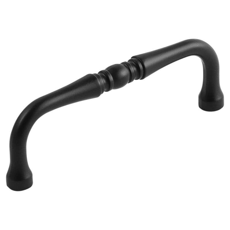 3-1/2" Williamsburg Cabinet Pull, Matte Black (10/Box)
