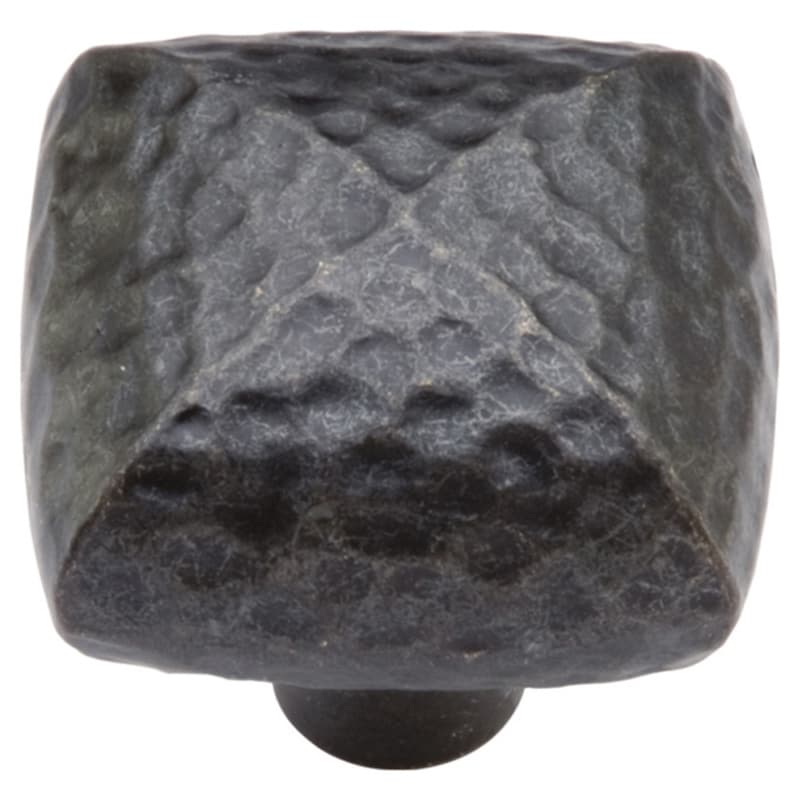 1-1/4" Mountain Lodge Cabinet Knob, Black Iron (Box/10)