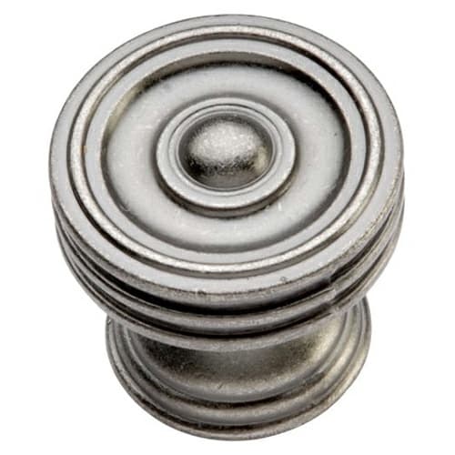 1-1/4" Williamsburg Cabinet Knob, Black Nickel Vibed