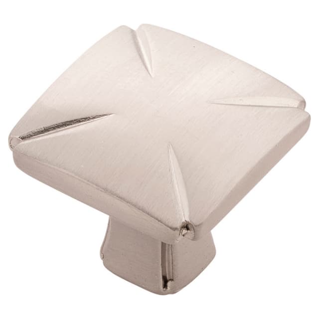 1-3/16" Bridges Cabinet Knob, Satin Nickel (Box/10)