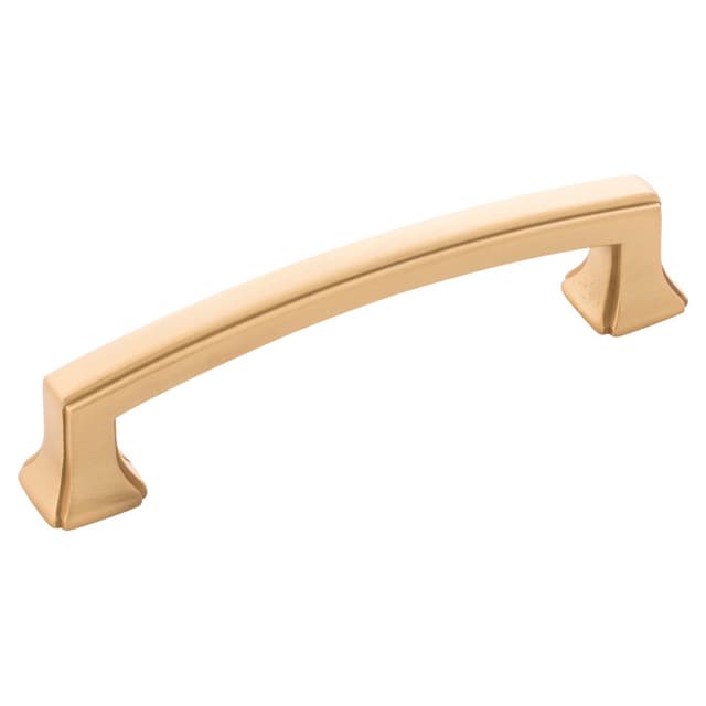 3-3/4" Bridges Cabinet Pull, Brushed Golden Brass (10/Box)