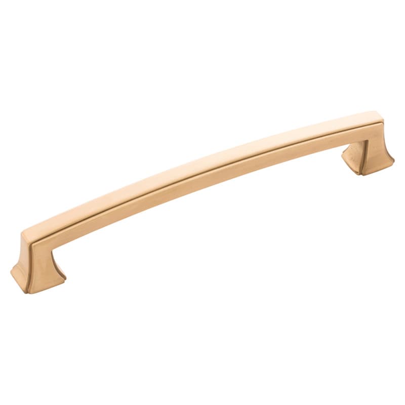 6-5/16" Bridges Cabinet Pull, Brushed Golden Brass (10/Box)