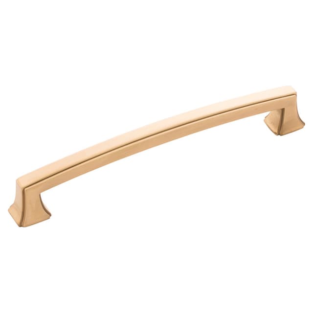 6-5/16" Bridges Cabinet Pull, Brushed Golden Brass (10/Box)