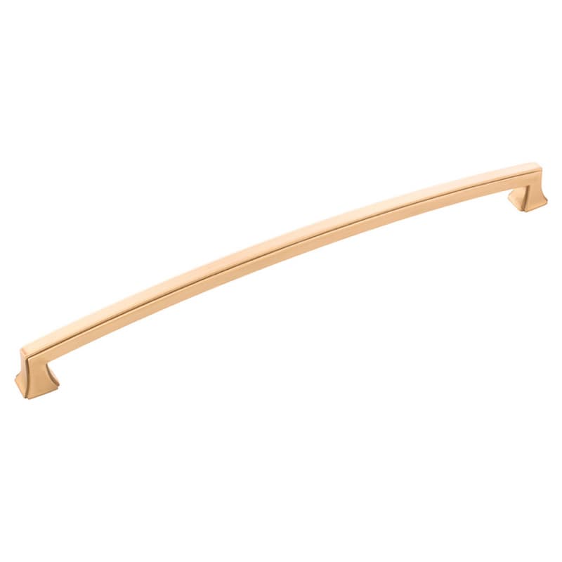 12" Bridges Cabinet Pull, Brushed Golden Brass
