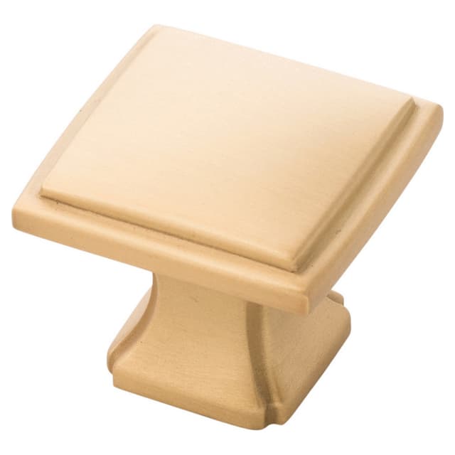 1-1/4" Bridges Cabinet Knob, Brushed Golden Brass (Box/10)