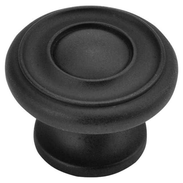1-1/2" Cottage Cabinet Knob, Matte Black (Box/10)