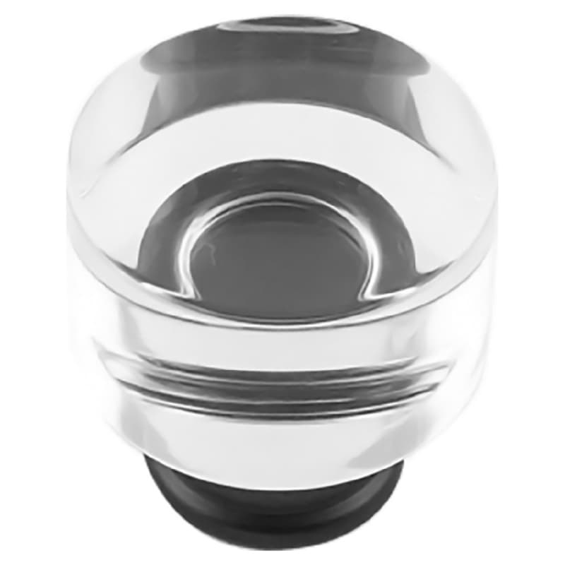1-1/4" Midway Cabinet Knob, Crysacrylic/Matte Black (Box/10)