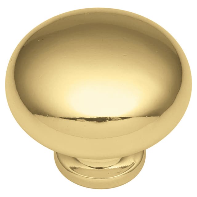 1-1/4" Cottage Cabinet Knob, Polished Brass (Box/10)
