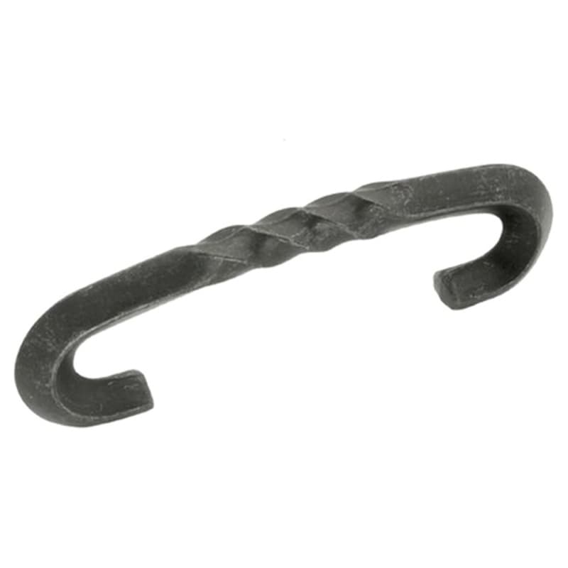 3" Charleston Blacksmith Cabinet Pull, Black Iron (25/Box)