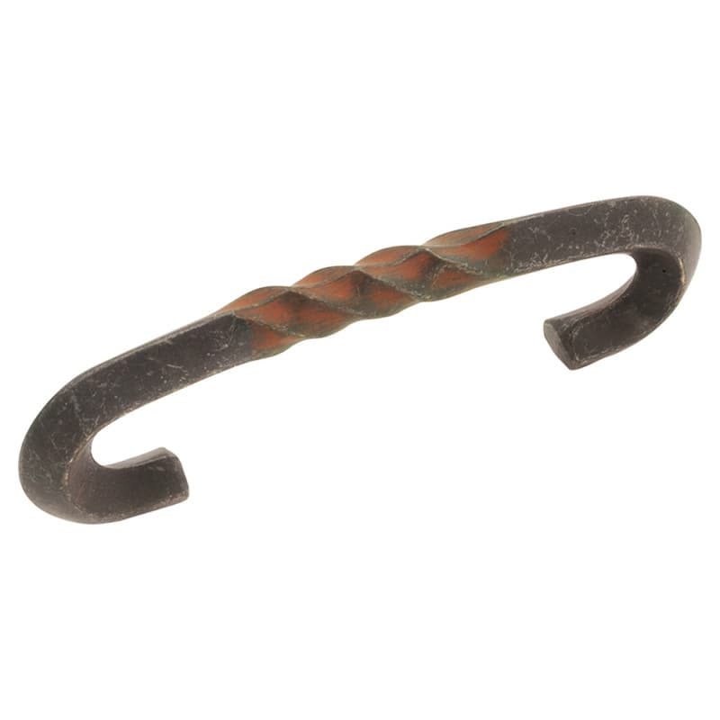 3" Charleston Blacksmith Cabinet Pull, Rustic Iron (10/Box)