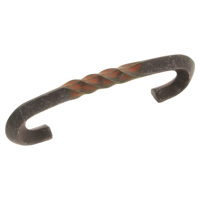 3" Charleston Blacksmith Cabinet Pull, Rustic Iron (10/Box)