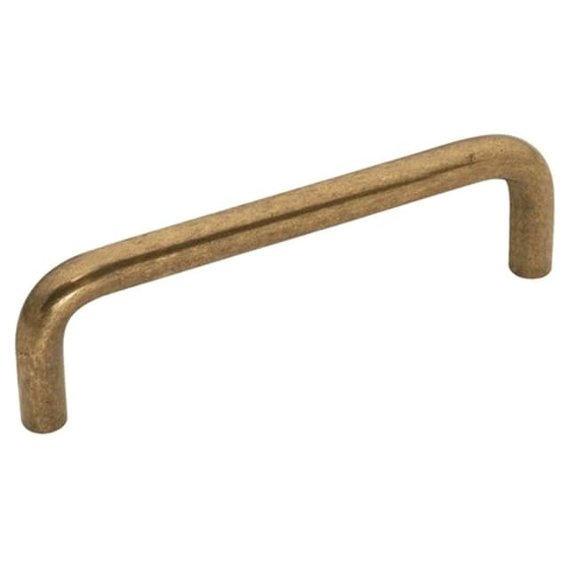 3-1/2" Wire Pulls Cabinet Pull, Antique Brass