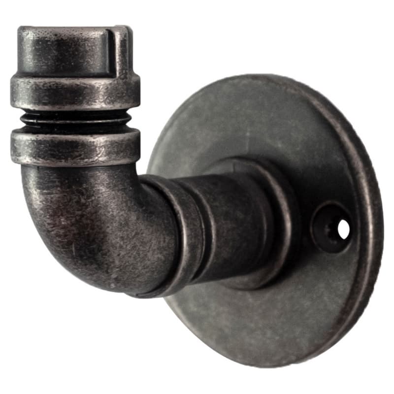 2-1/2" Pipeline Single Prong Cabinet Hook, Black Nickel Vibed (Box/10)
