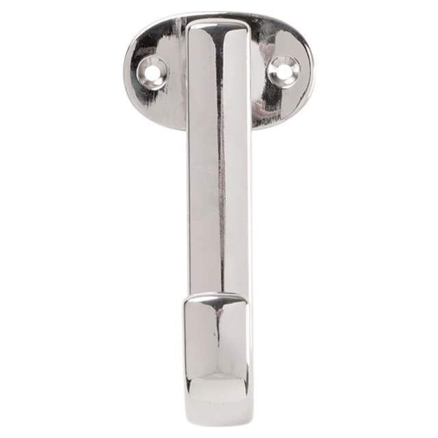 4-3/4" Euro-Contemporary Single Prong Cabinet Hook, Chrome (Box/10)