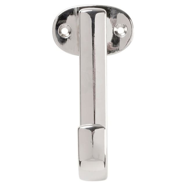 4-3/4" Euro-Contemporary Single Prong Cabinet Hook, Chrome