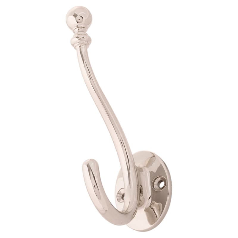 5-1/4" Cottage Coat/Hat Hook, Polished Nickel (Box/14)