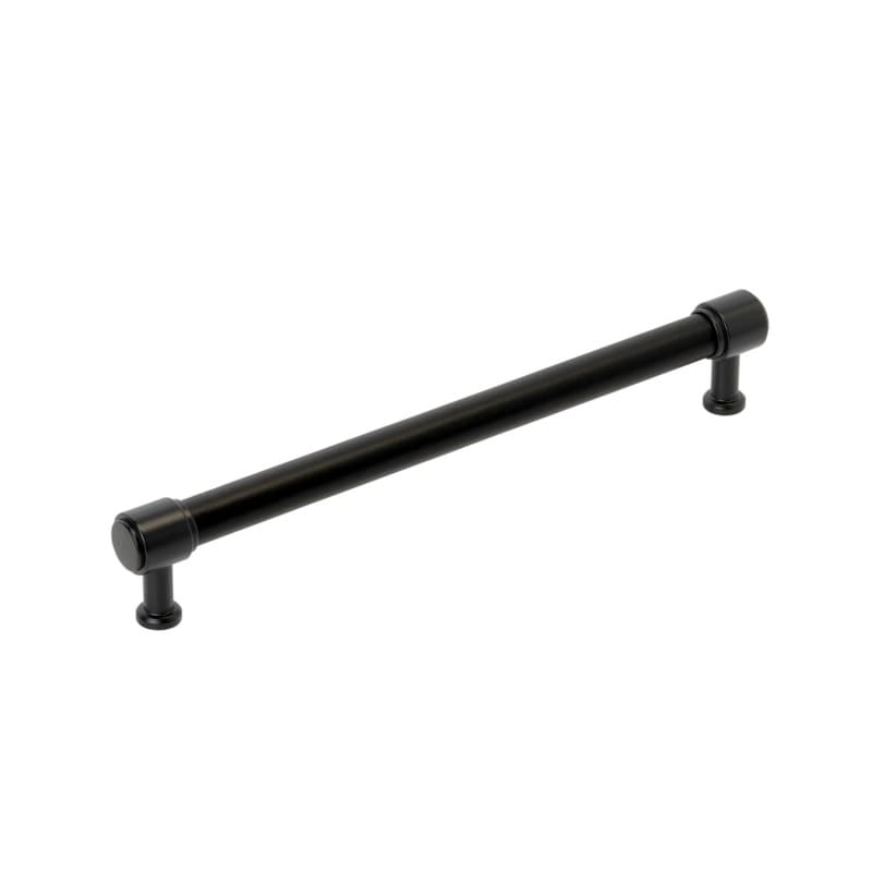 305mm Fairlane Appliance Pull, Black Leather/Matte Black