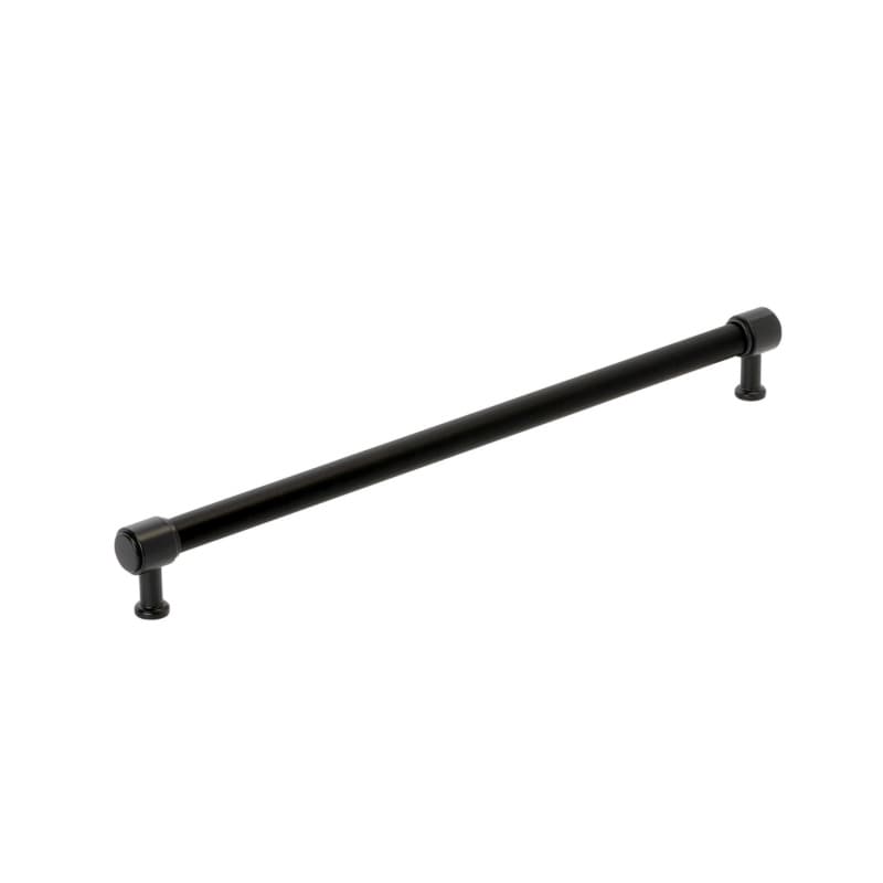 457mm Fairlane Appliance Pull, Black Leather/Matte Black