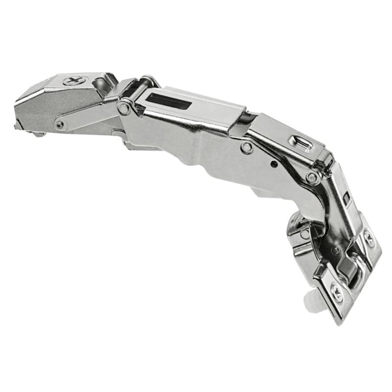 Clip Top 155° Opening Wide-Angled Hinge with BLUMOTION Soft-Closing, 45mm Bore Pattern, Full Overlay, Nickel-Plated, Screw-On