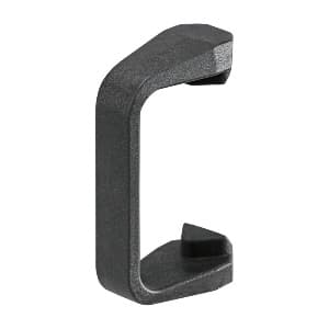 Clip Top 92° Opening Zero Protrusion Angle Restriction Clip, Deep Gray