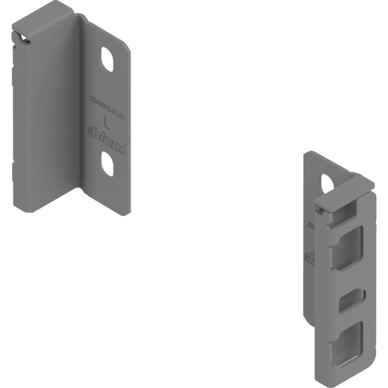 Merivobox Back Fixing Bracket M-Height 108mm, Indium Gray Matte