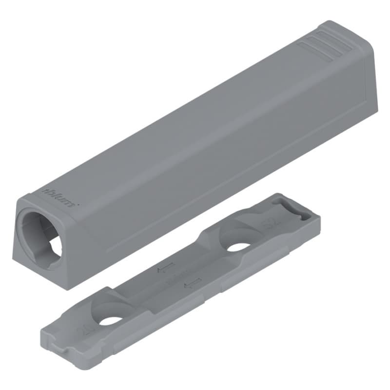 Tip-On Push to Open In-Line Adaptor Plate, Gray